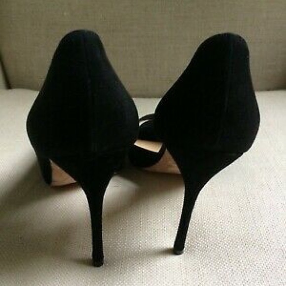 Manolo Blahnik Pumps D’Orsay Black Suede Stretsy - Picture 5 of 8